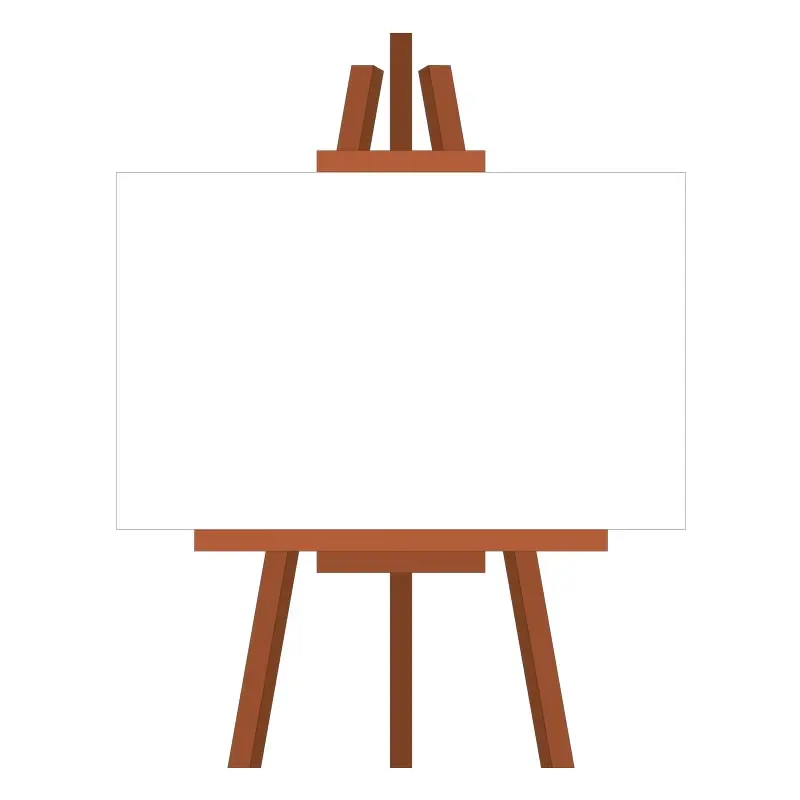 Wooden Canvas Board Vector Art