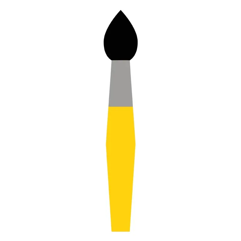 Stellar Black Ink Paint Brush Vector Art