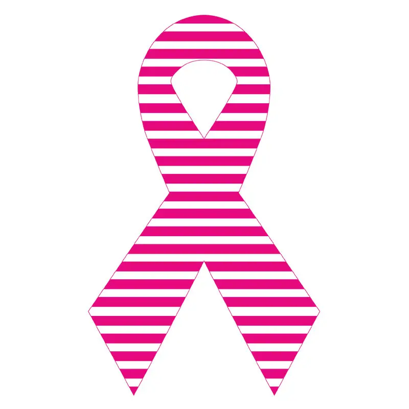 Parallel Lined Breast Cancer Vector Art