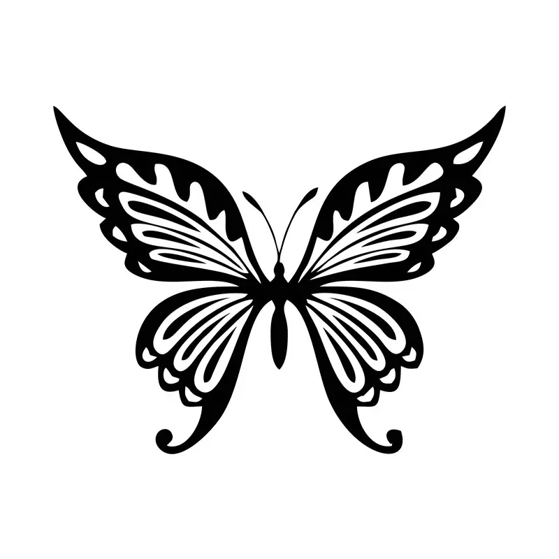Fancy Butterfly Silhouette Art