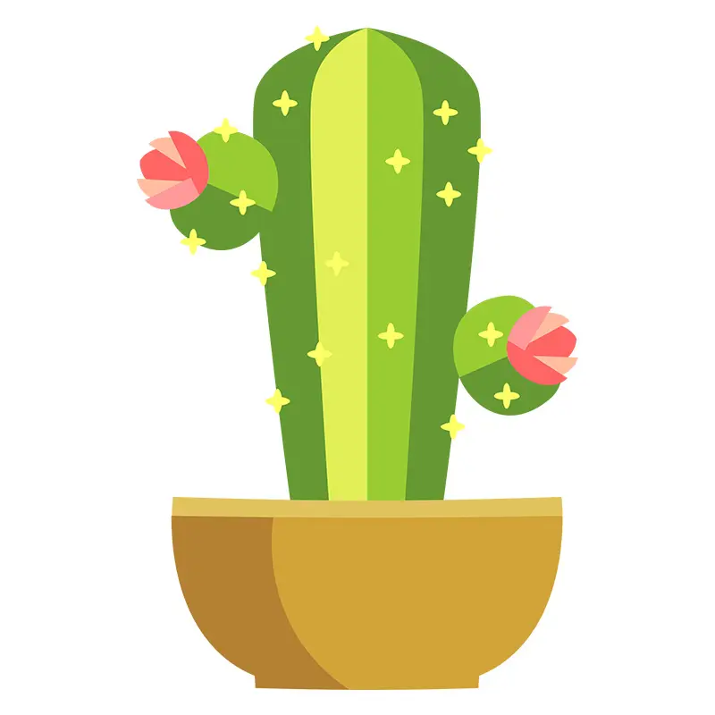 Sensational Cereus Cactus Vector Art