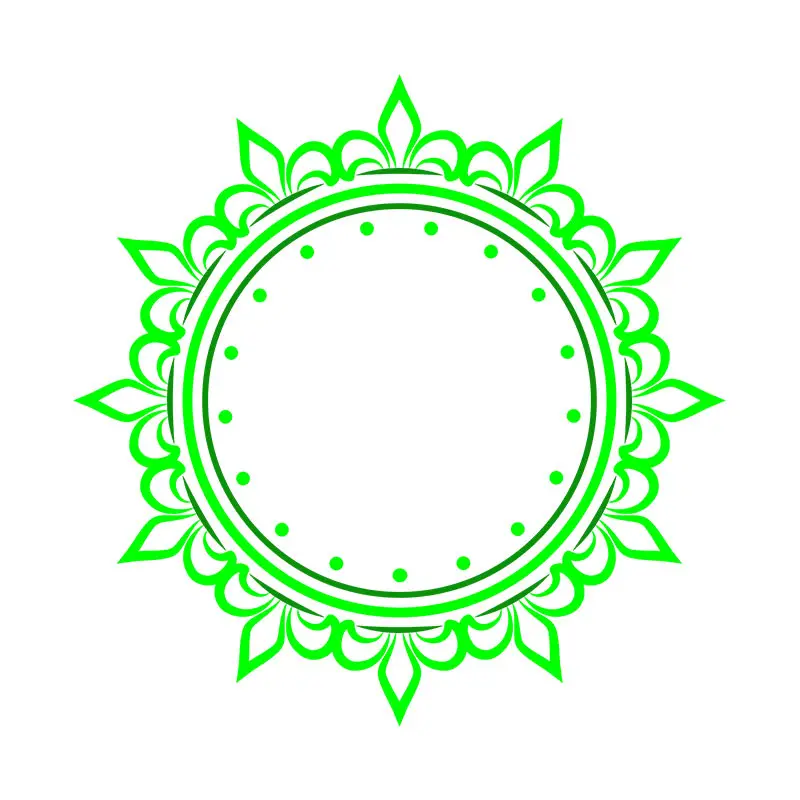 Decent Celtic Floral Mandala Circle Border Vector Art