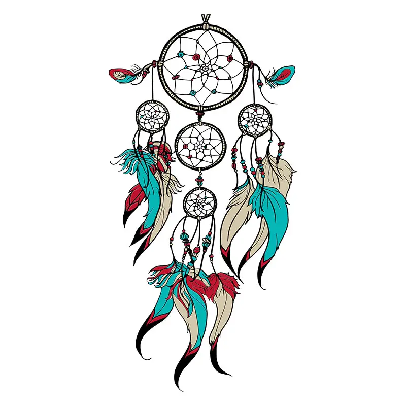 Attractive Feathered Dream Catcher Vector Art