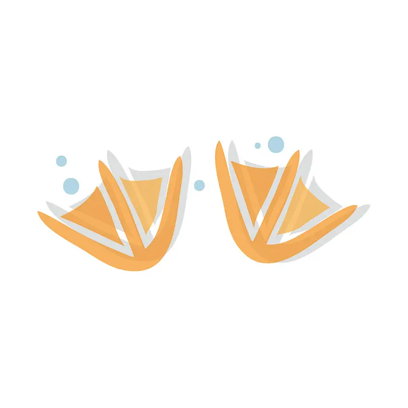 Quacking Duck Footprint Step Vector Art