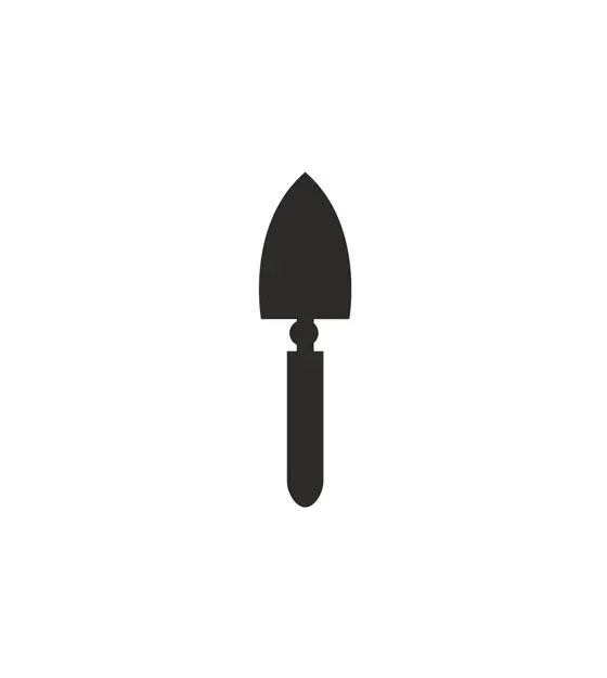 Digging Garden Trowels Silhouette Art