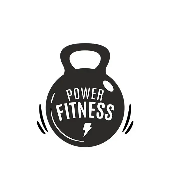 Power Fitness Kettlebell Silhouette Art