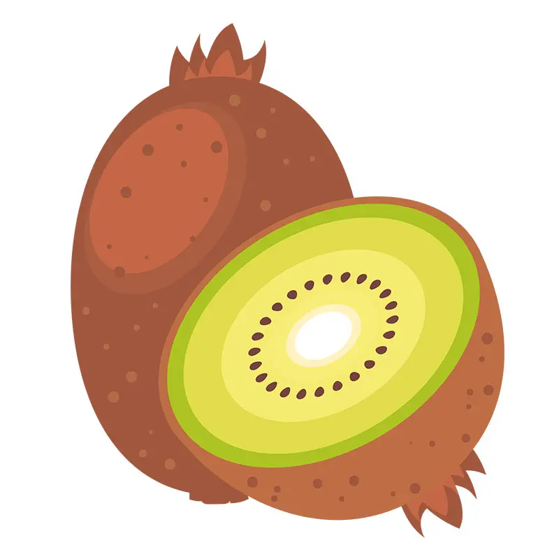 Delish and Juicy Kiwi Fruit Vector Art