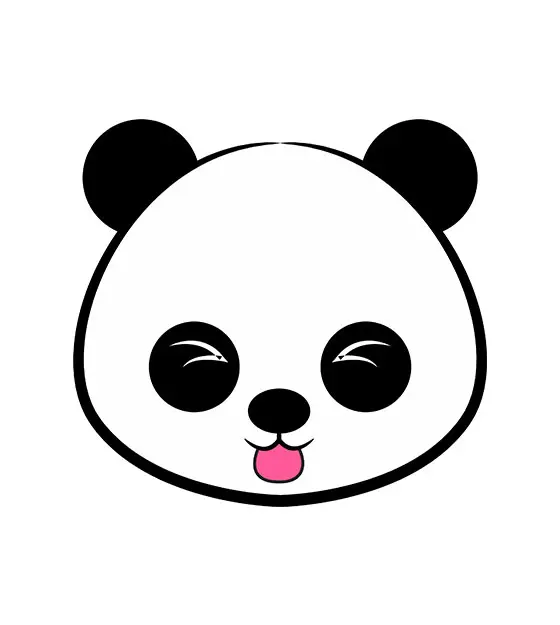 Panda Face Vector Design – Animal