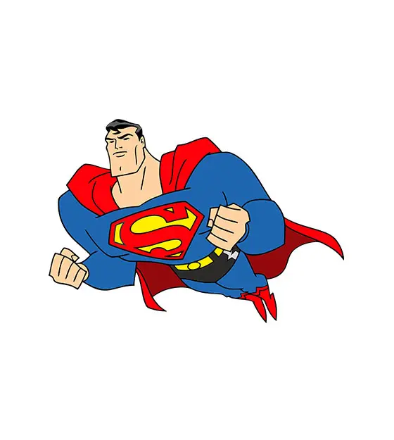 Superman Man of Steel Justice League Vector Art