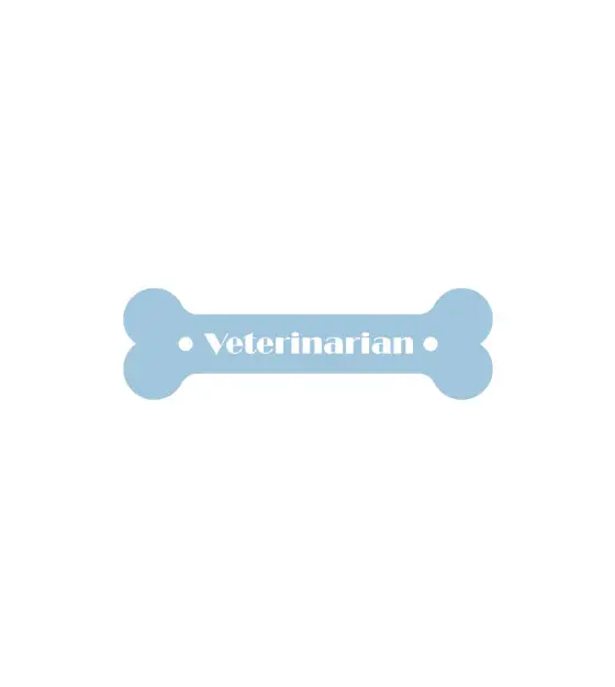 Artistic Veterinarian Imprinted Bone Vector Art