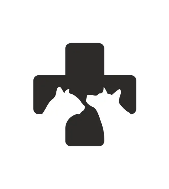 Veterinary Sign Cat and Dog Silhouette Art