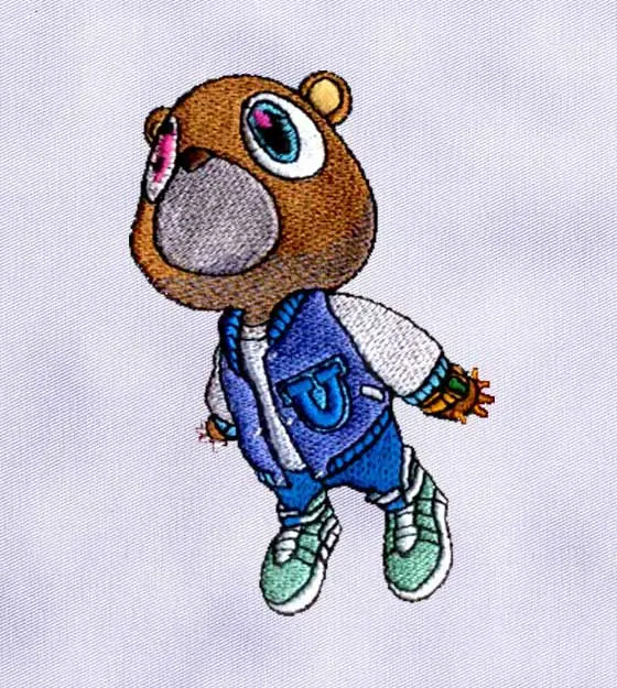Dapper Bear Embroidery Design