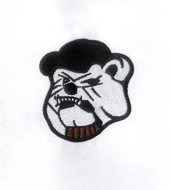 Bulldog Face Embroidery Design
