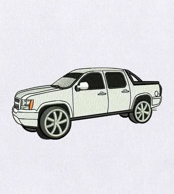 Unruffled and Serene SUV Car Embroidery Design
