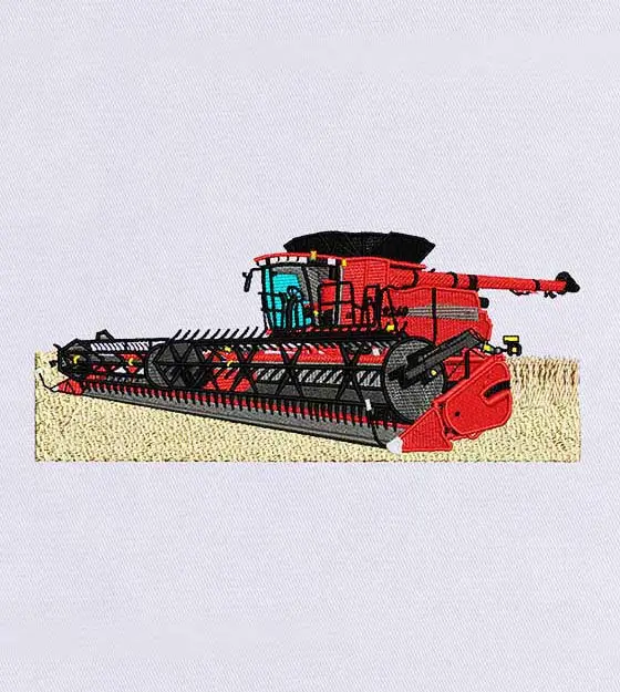 Gorgeous Roller Tractor Digital Embroidery Design