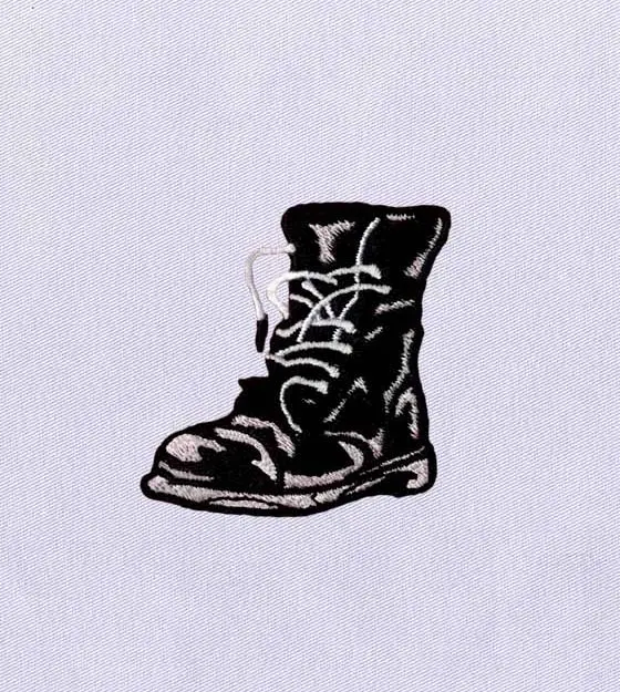 Memorable Leather Boot Embroidery Design