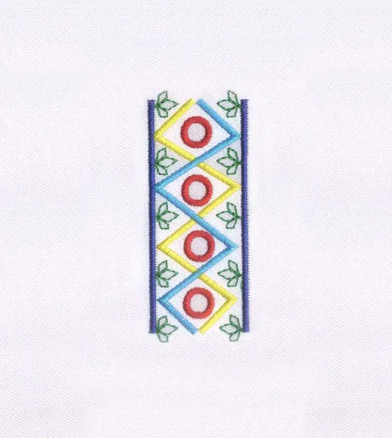 Intricately Detailed Border Quilting Embroidery Design
