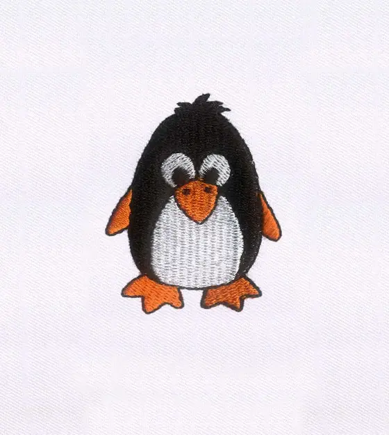 Cute and Cuddly Baby Penguin Embroidery Design