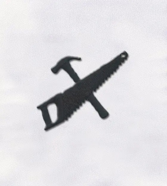 Hammer and Saw Tools Embroidery Design