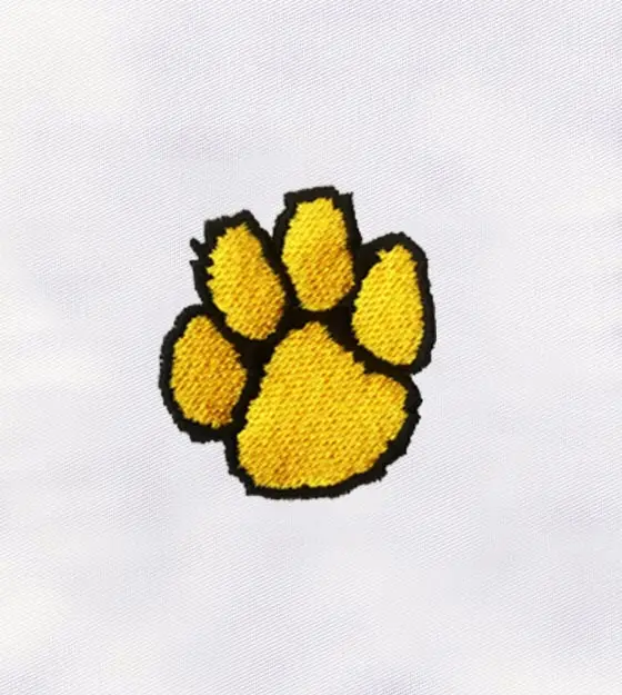 Dog Paw Print Machine Embroidery Design