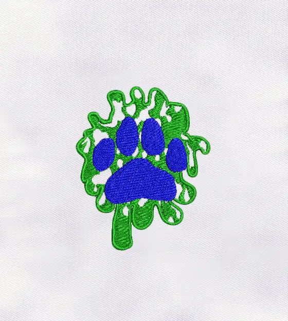 Dog Paw Machine Embroidery Design