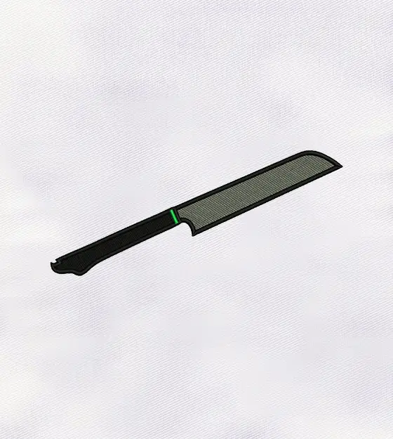 Sharp Knife Machine Embroidery Design