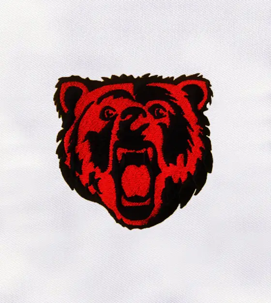 Roaring Bear Face Embroidery Design