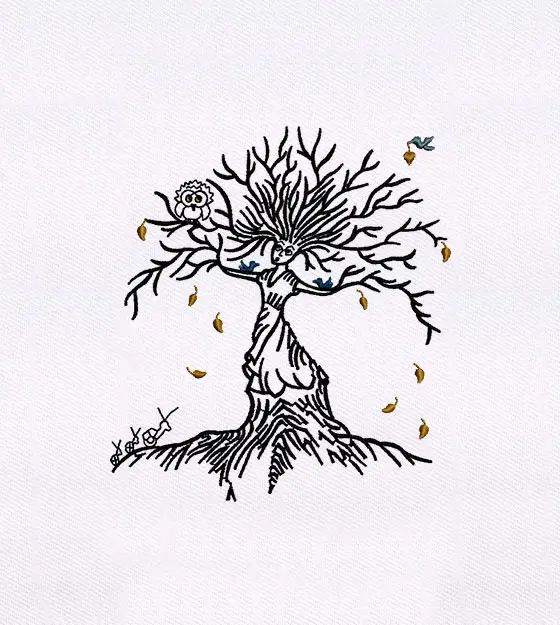 Literal Mother Nature Embroidery Design