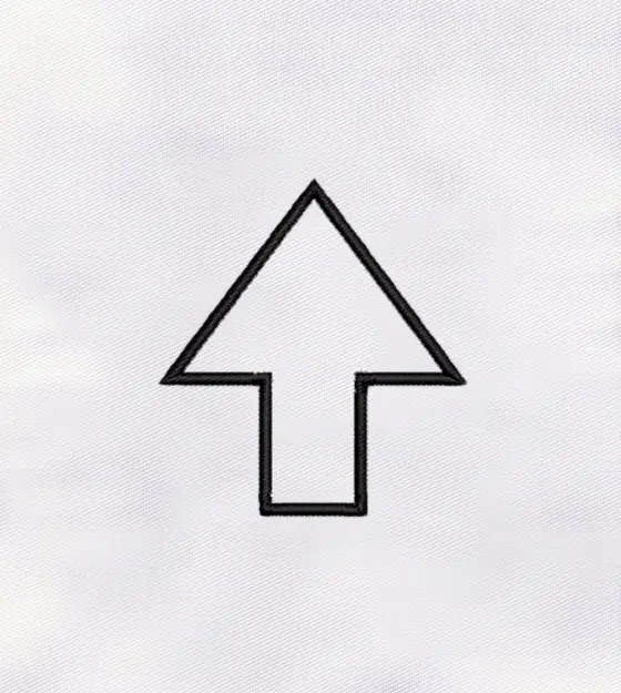 Up Arrow Machine Embroidery Design