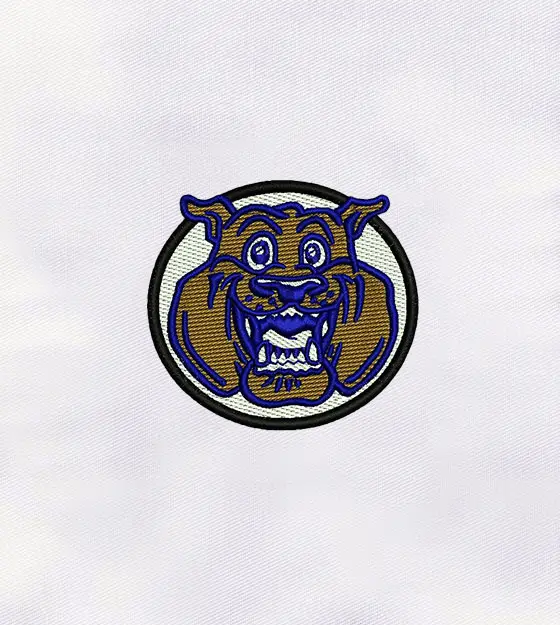 Bulldog Face Machine Embroidery Design