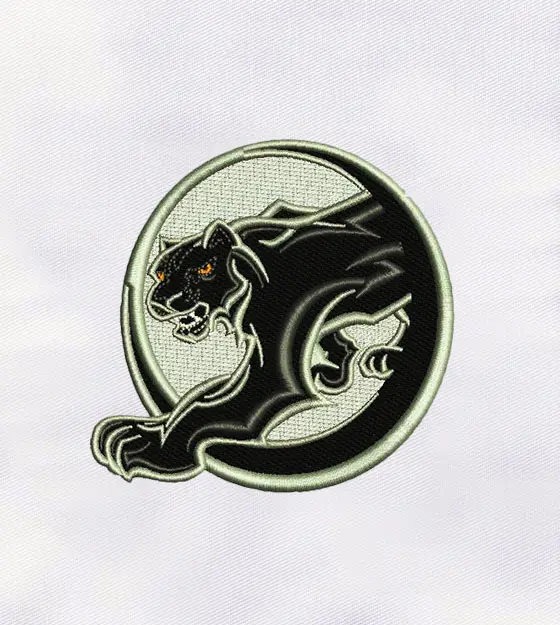 Black Cat Embroidery Design