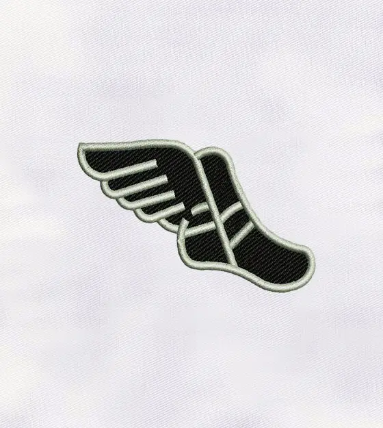 Flexible Flying Shoes Machine Embroidery Design