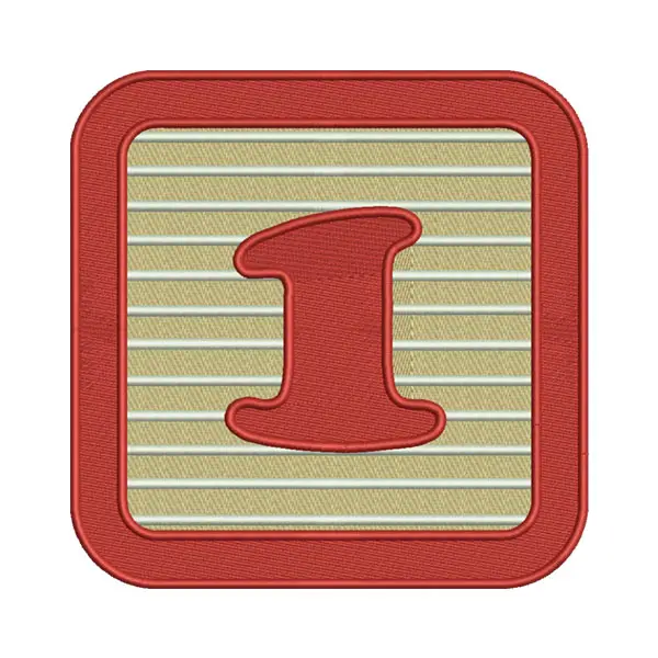 Block Numeric Machine Embroidery File – Number