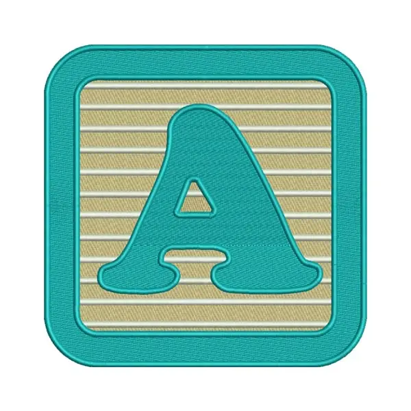 Block Alphabet Machine Embroidery File – Educational