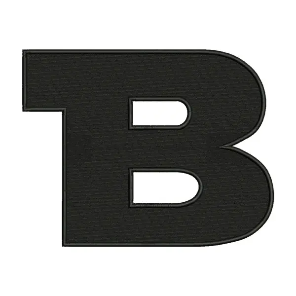 B Letter Alphabet Embroidery Design