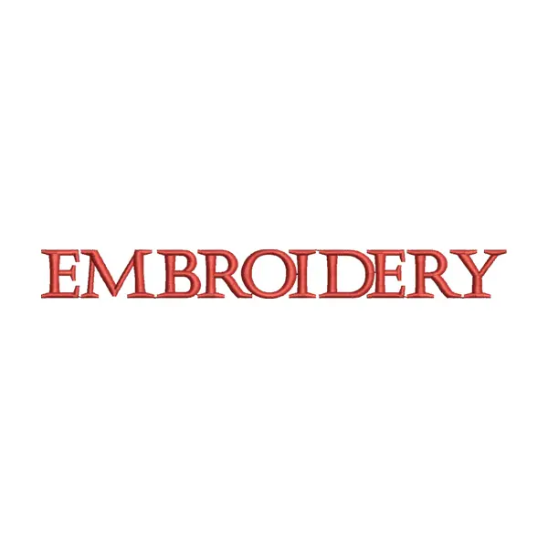 Embroidery Text Design – Typography Logo Stitch