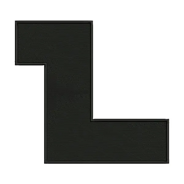 L Letter Alphabet Embroidery Design – Monogram