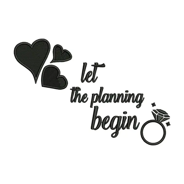 Let the Planning Begin Embroidery Design