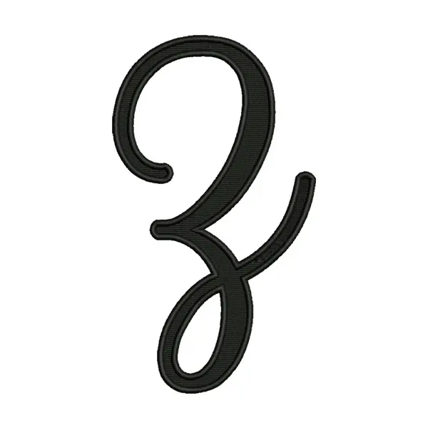 Uppercase Script Alphabet Patch – Monogram