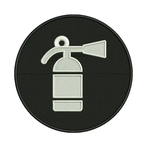 Fire Extinguisher Icon Embroidery Design