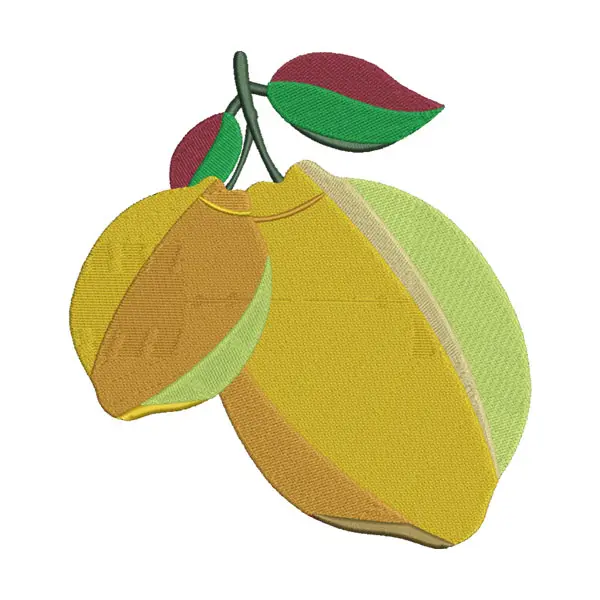 Lemon Embroidery Design