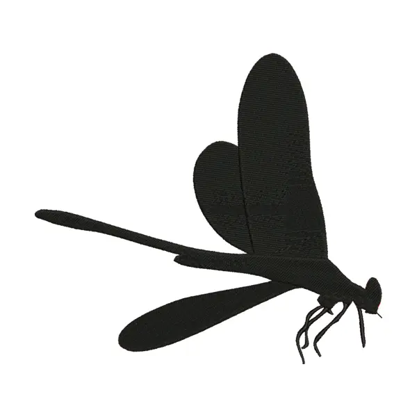 Flying Insect Silhouette Machine Embroidery File – Nature