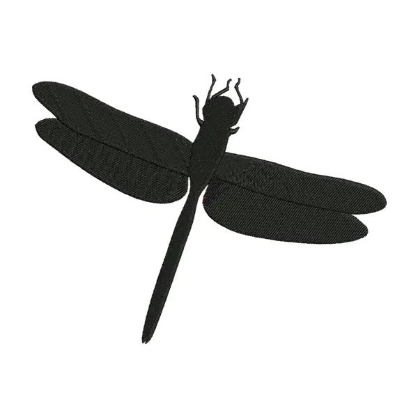 Dragonfly Embroidery Design – Mesmerizing Insect Silhouette