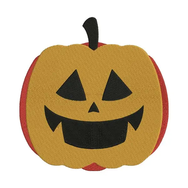 Happy Jack-O-Lantern Pumpkin Embroidery Design
