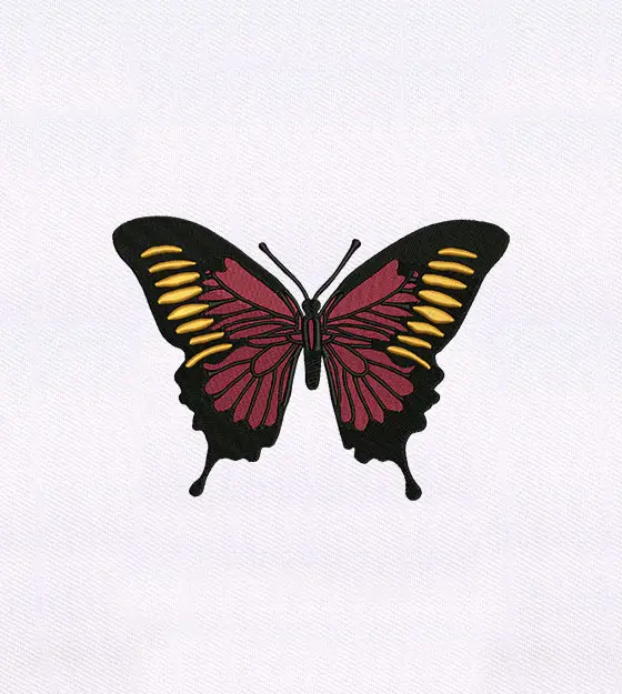 Elegant Butterfly Machine Embroidery File