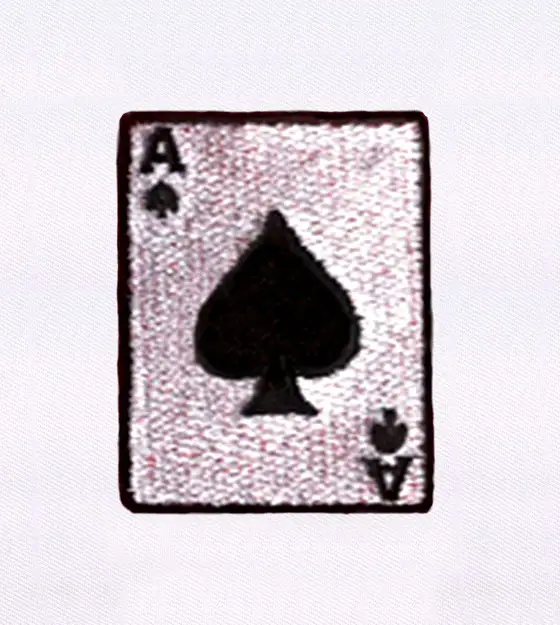 Ace of Spades Embroidery Design