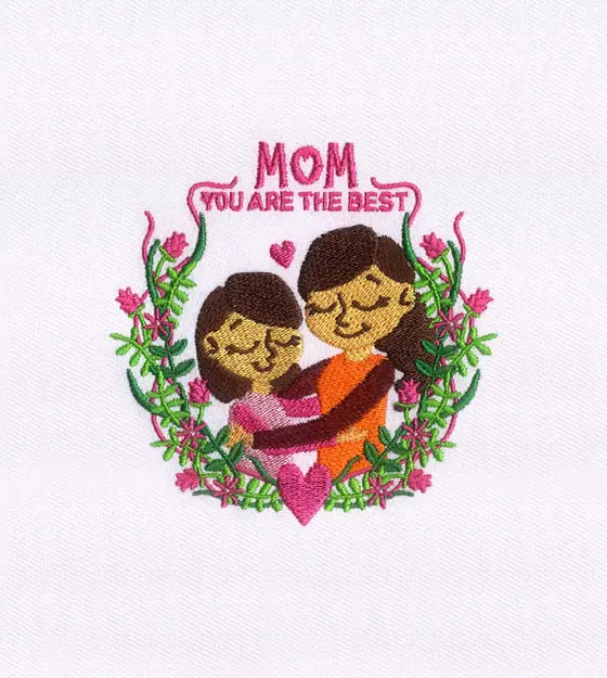 Mom You Are the Best Embroidery Design