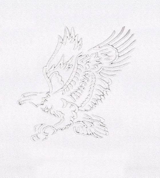 Elegant Eagle Outline Embroidery Design
