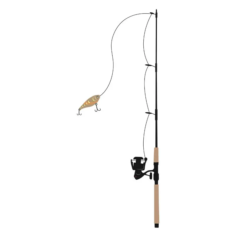 Advanced and Powerful Fishing Rod Vector Art