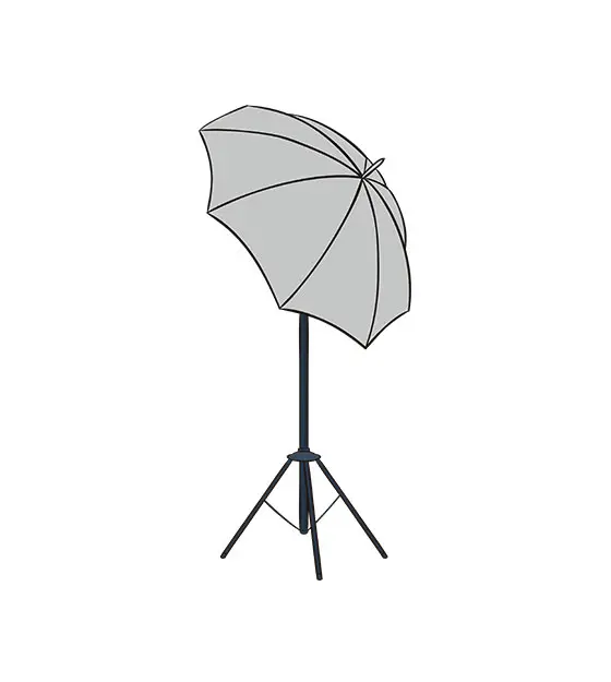 Photo Umbrella Vector Art